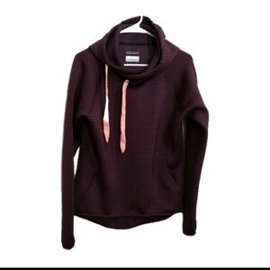 Columbia Sportswear Omni-Wick - Purple Striped Activewear Hoodie Women's Med.B